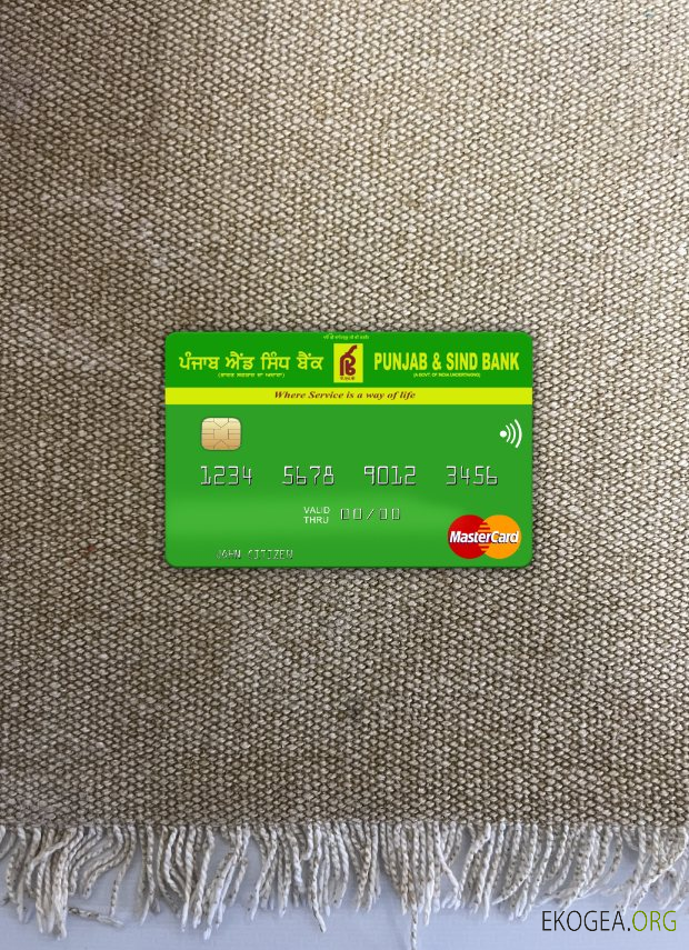 Inde Punjab et Sind Bank mastercard photolook recto